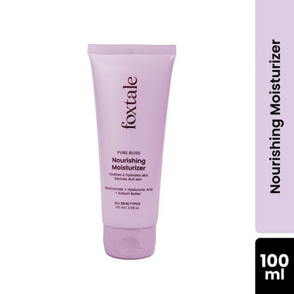 Foxtale Nourishing Moisturiser With Niacinamide & Vit E For 24Hr Hydration - 50 ml
