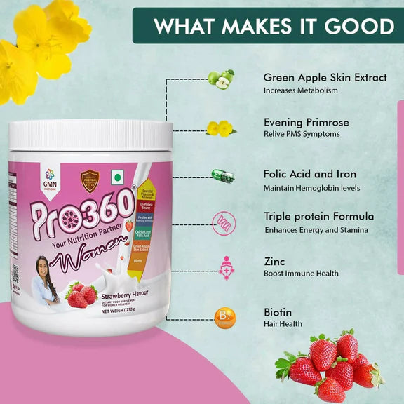 Pro360 Women Protein Powder Rich Nutritional - 250 gm