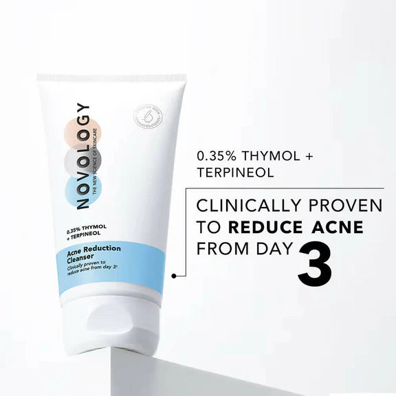 Novology Acne Reduction Cleanser With 0.35% Thymol + Terpineol - 150 gm