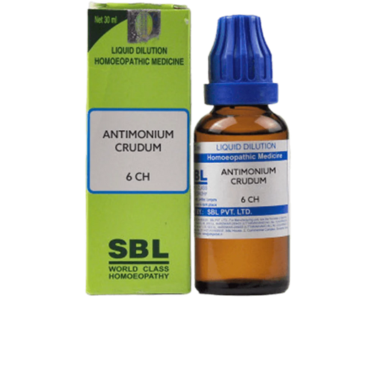 SBL Homeopathy Antimonium Crudum Dilution -6 CH