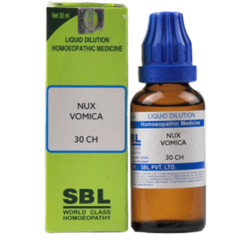 SBL Homeopathy Nux Vomica Dilution -30 CH