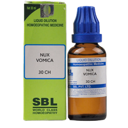 SBL Homeopathy Nux Vomica Dilution -30 CH