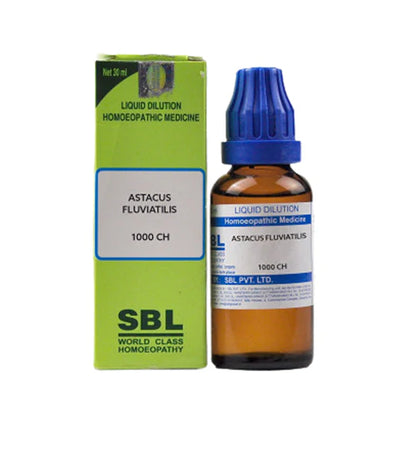 SBL Homeopathy Astacus Fluviatilis Dilution -3 CH