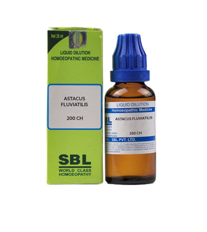 SBL Homeopathy Astacus Fluviatilis Dilution -3 CH
