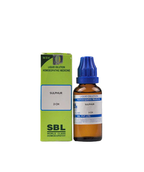 SBL Homeopathy Sulphur Dilution -3 CH