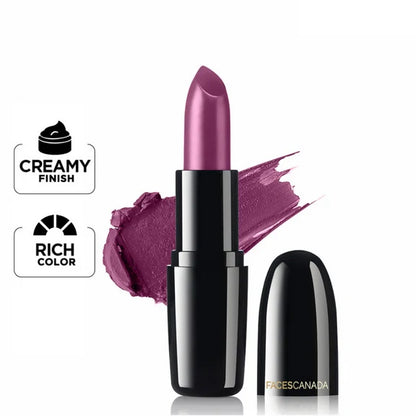 Faces Canada Creme Finish Lipstick - Imperial Plum 23 - 4 gm
