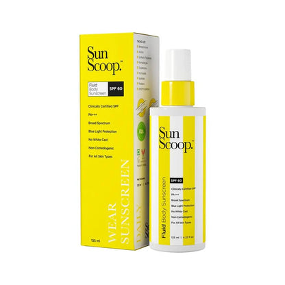 Sun Scoop Fluid Body Sunscreen SPF 60 - 125 ml - Pack of 1