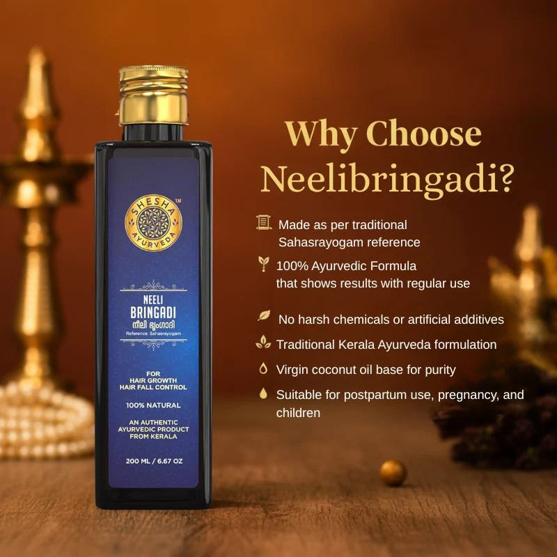 All-in-One Hair Care Duo - Nilini Natural Black Hair Color + Neeli Bringadi Hair Growth Oil