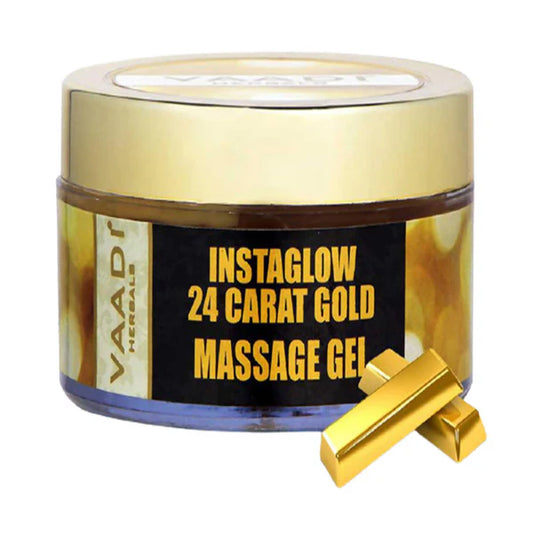 Vaadi Herbals InstaGlow 24 Carat Gold Massage Gel - 50 GM