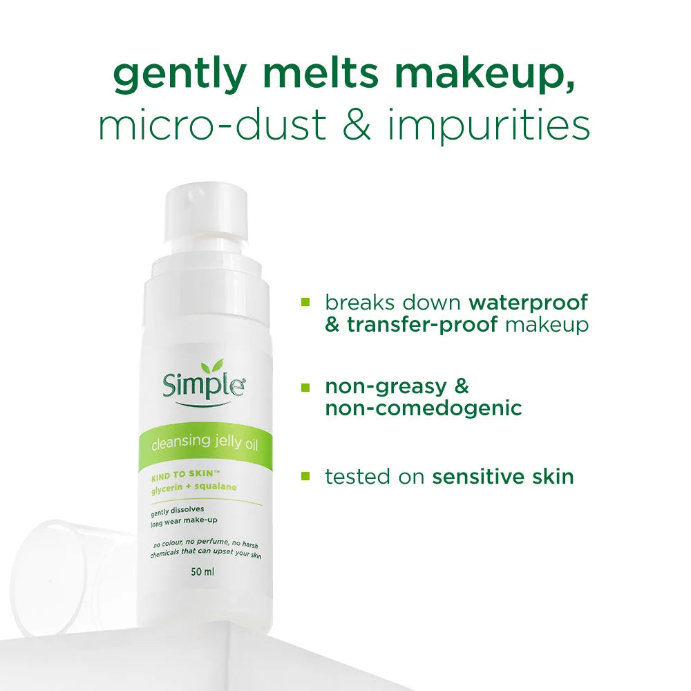 Simple Kind to Skin Cleansing Jelly Oil, 50ml