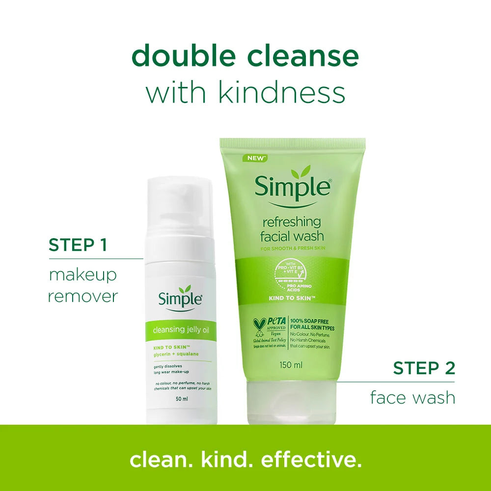 Simple Kind to Skin Cleansing Jelly Oil, 50ml