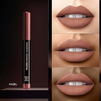 Faces Canada Ultime Pro HD Intense Matte Lipstick + Primer - Hazel (Brown) - 1.4 gm