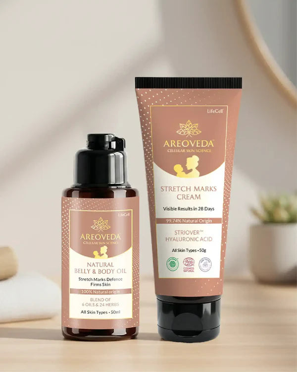 AreoVeda Stretch Marks Repair Bundle - combo