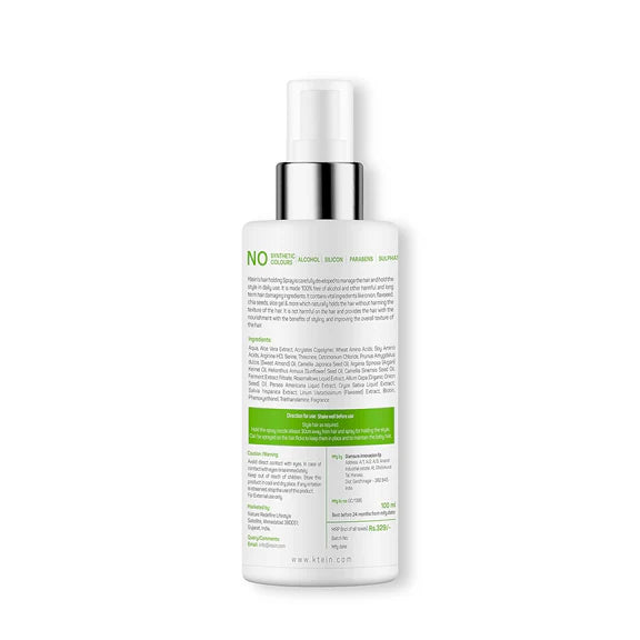 Ktein Natural Hair Holding Spray Without Alcohol - 100 ml