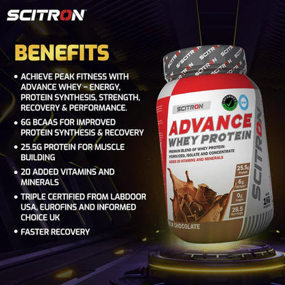 Scitron Advance Whey Protein Milk Chocolate Flavor - 1 kg