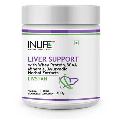 Inlife Liver Support Protein Powder Vanilla Flavour - 300 gm