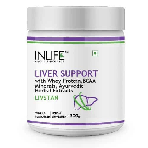 Inlife Liver Support Protein Powder Vanilla Flavour - 300 gm