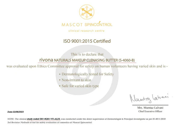 Rivona Naturals Makeup Cleansing Butter - 100 gm