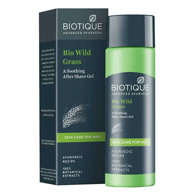 Biotique Bio Wild Grass A Soothing After Shave Gel For Men - 120 ml