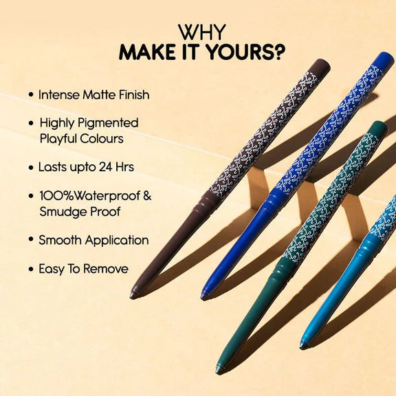 Kay Beauty By Katrina Kaif 24HR Coloured Matte Kajal - Brown - 0.35 gm