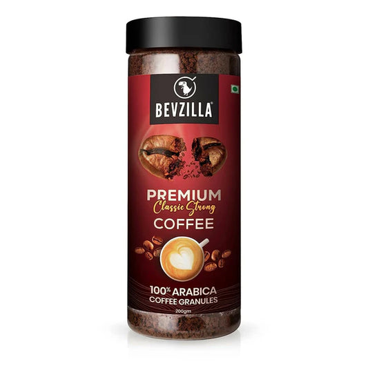 Bevzilla 100% Arabica Instant Classic Strong Coffee Powder - 200 gm