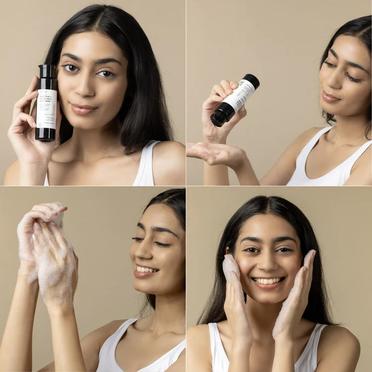 2% Salicylic and 3% Lactic Acid Face Wash for acne prone skin