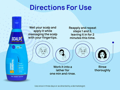 Scalpe + Total Anti Dandruff Shampoo - 75 ml