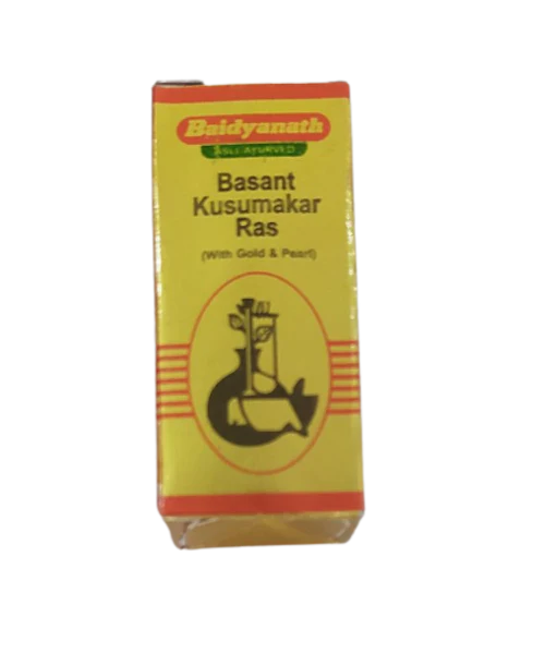 Baidyanath Basant Kusumakar Ras (with Gold, Silver & Pearl)