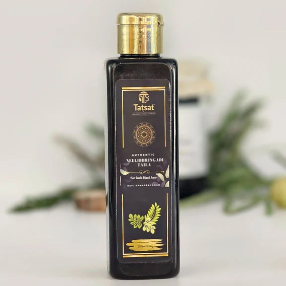 Tatsat Neelibhringadi Classical Ayurvedic Hair Oil For Lush Black Hair - 200 ml