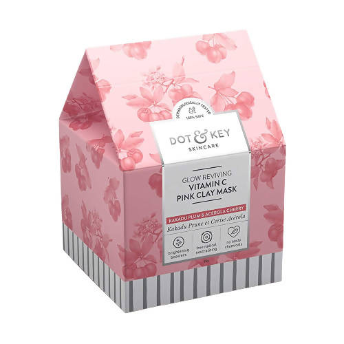 Dot & Key Glow Reviving Vitamin C Pink Clay Face Mask - 85 gm
