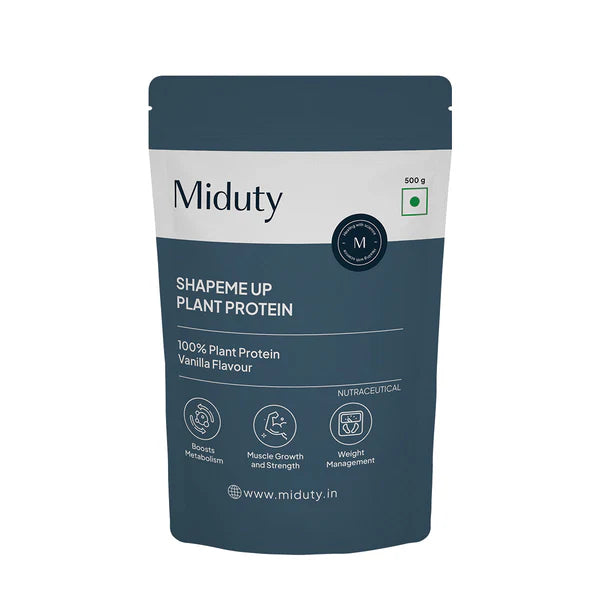 Miduty by Palak Notes Shapeme Up Plant Protein Powder - 500 gm