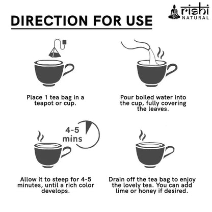 Rishi Natural Anti Grey Hair Herbal Tea - 60 gm