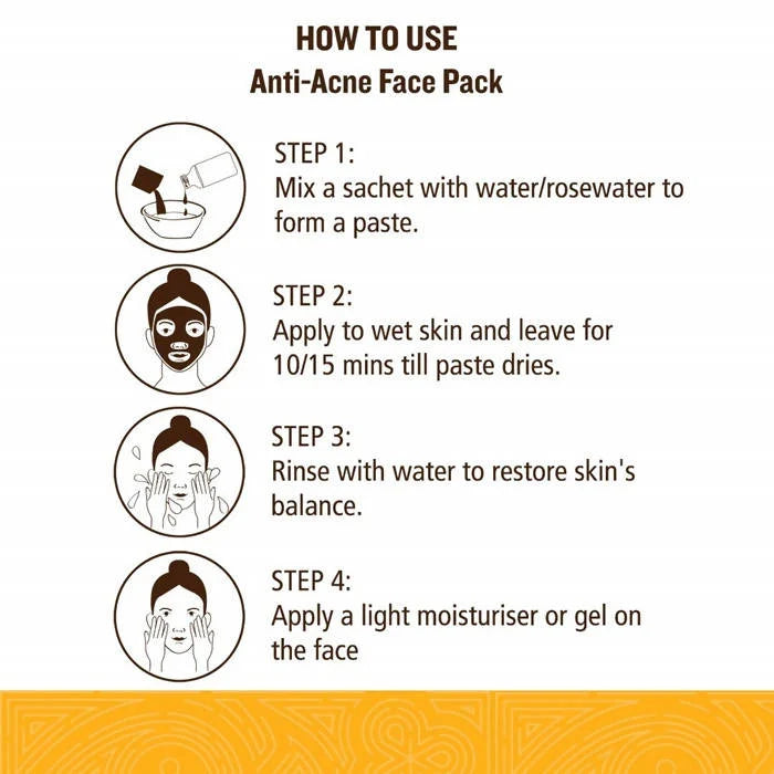 Soultree Anti-Acne Face Pack - 5 gm * 10 Sachets