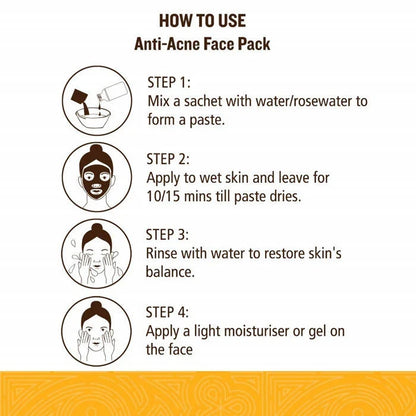 Soultree Anti-Acne Face Pack - 5 gm * 10 Sachets