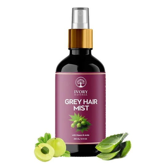 Ivory Natural Hair Mist For Greys Organic For Early Greying & Achieve Natural Black Color - 200 ml