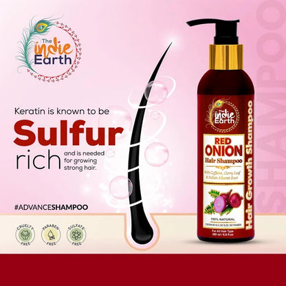 The Indie Earth Red Onion Anti Hair Loss & Hair Growth Combo - combo