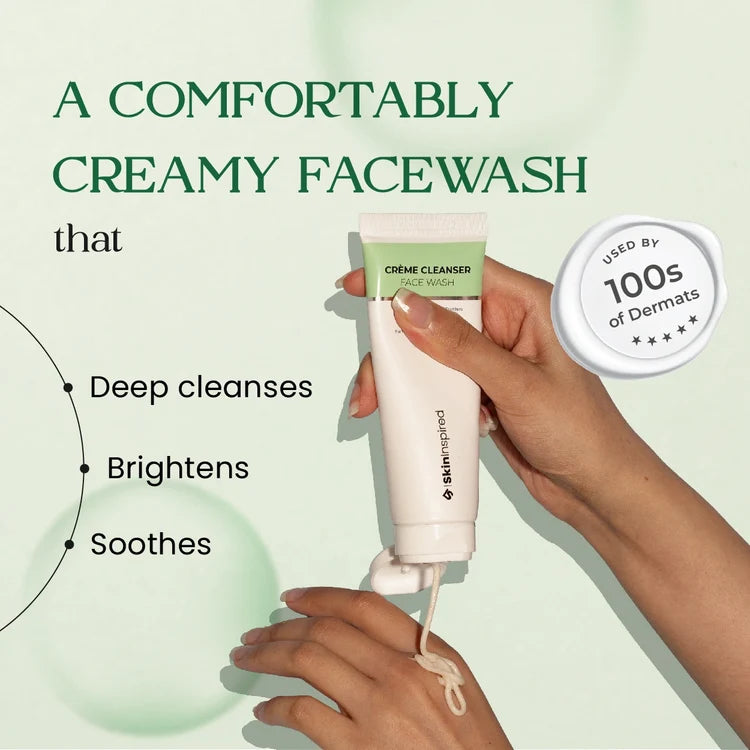 Crème Cleanser Face Wash (70ml) | For Normal, Oily or Combination Skin