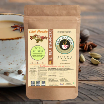 Satvi Wellness Tea Masala-Classic | Chai Masala | Satvi svAda Tea Enhancer - 50 gm