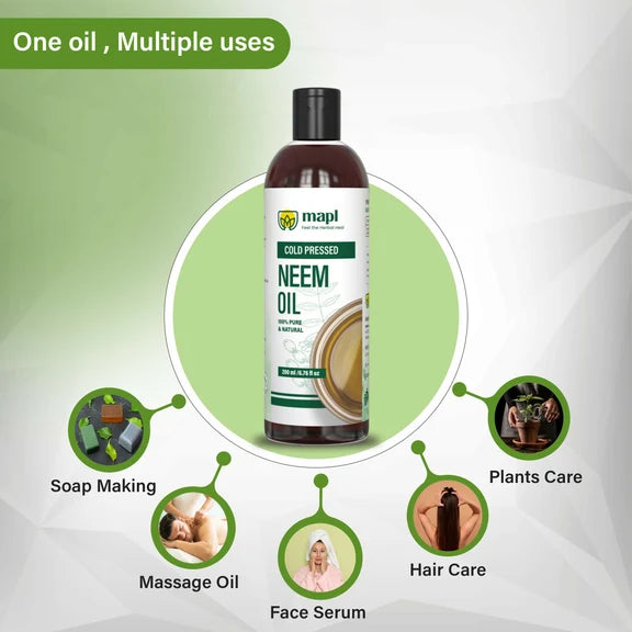 MAPL Neem Seed Oil Cold Pressed 100% Pure - 200 ml