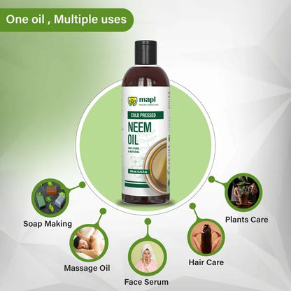 MAPL Neem Seed Oil Cold Pressed 100% Pure - 200 ml
