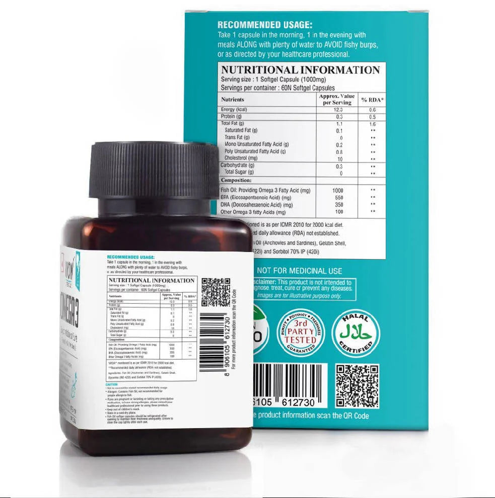 Wow Life Science Omega 3 Capsules