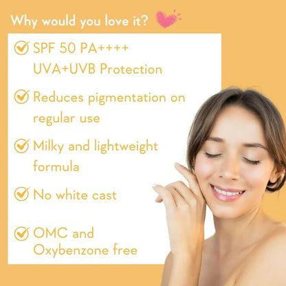 WishCare Vitamin C Pure Glow Milk Sunscreen
