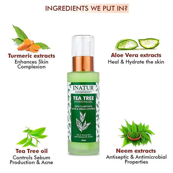 Inatur Tea Tree Hydrating Gel - 100 ml