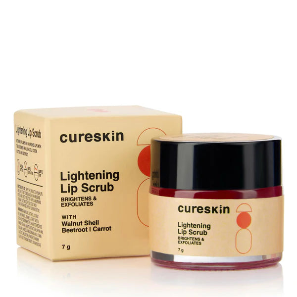 Cureskin Lightening Lip Scrub for Men and Women - 7 gm