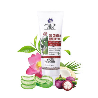 Ayouthveda Oil Control Mattfying Moisturizer Cream - 60 gm