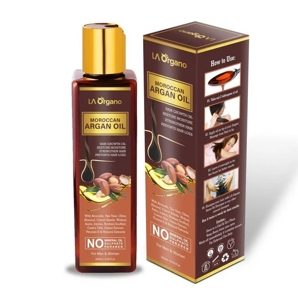LA Organo Moroccan Argan Hair Oil - 200 ml