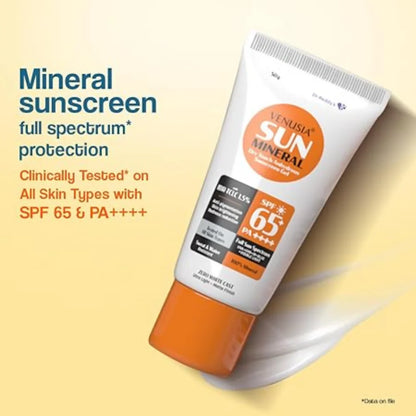 Dr. Reddy's Venusia Sun Mineral Sunscreen Gel SPF 65+ PA++++ - 50 gm