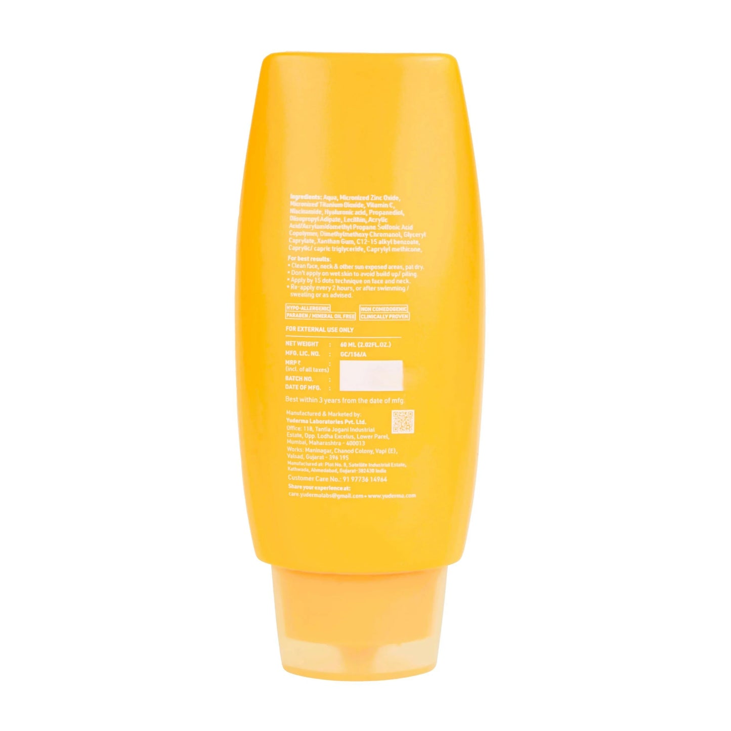 Yuderma Eclipse Solaire Mattifying Sunscreen For Normal Skin Type SPF 50 PA+++ - 60 ml