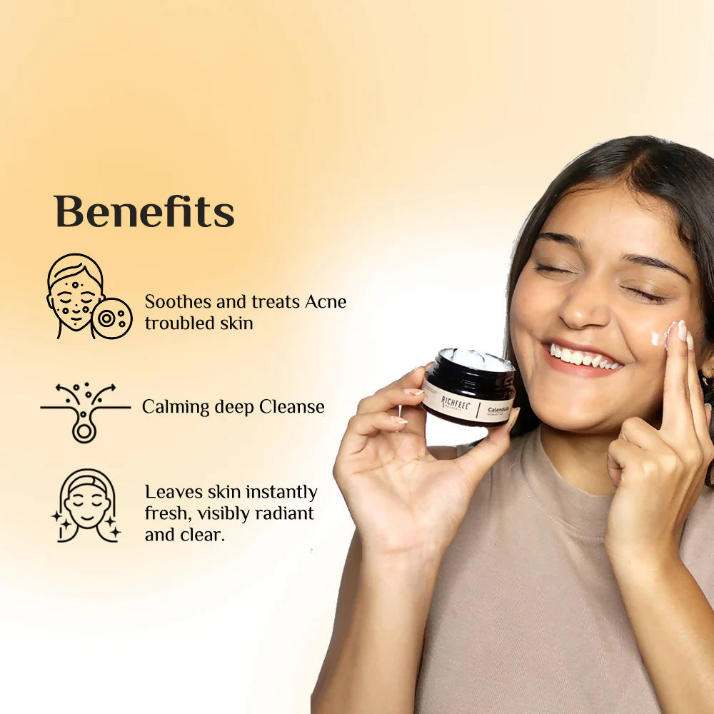 Richfeel Calendula Anti-Blemish Cream - Soothing Echinacea - 50 gm