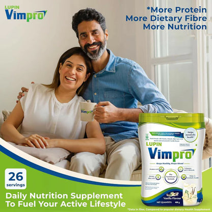 Lupin Vimpro Nutritional Vanilla Protein Powder - 400 gm